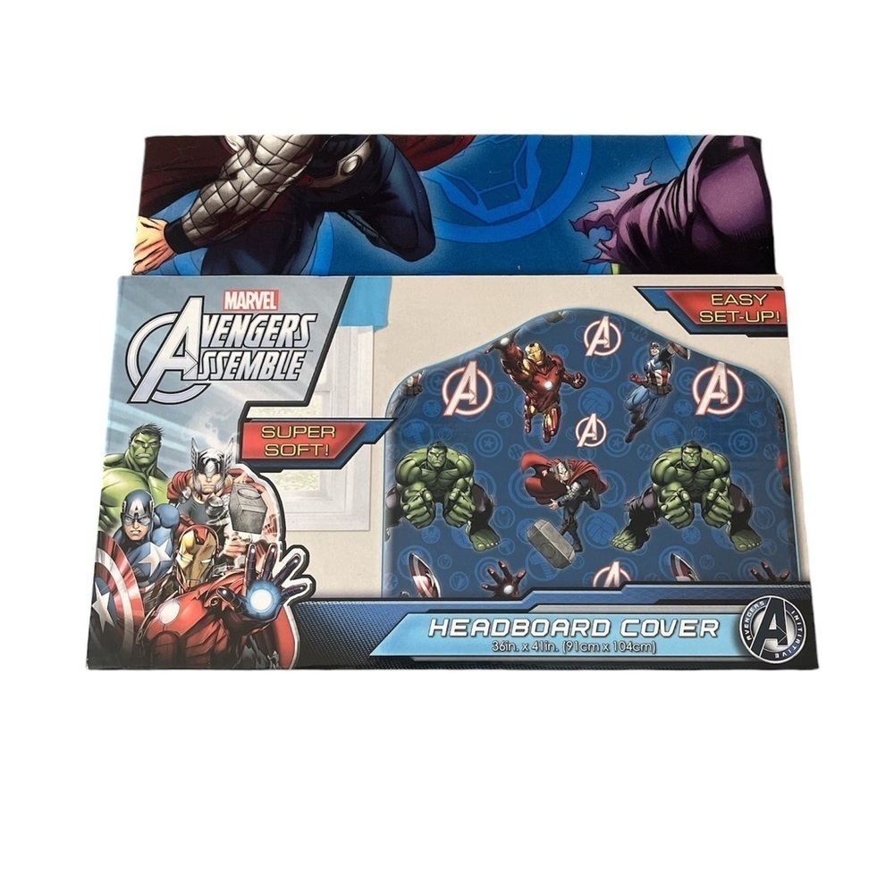 Marvel Avengers Super Soft Headboard Cover for Twin Bed 36in X 41in